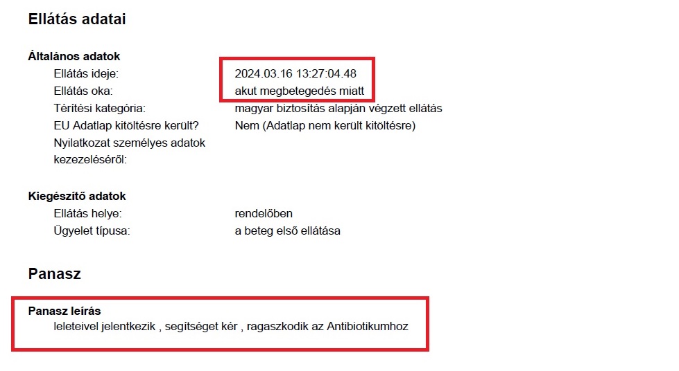 kezeletlen vesemedence-gyulladás újabb állomása: tatai rendelőintézet, ügyelet. Dr Ledó Nóra általi kezeletlenség miatt újra ügyelet.